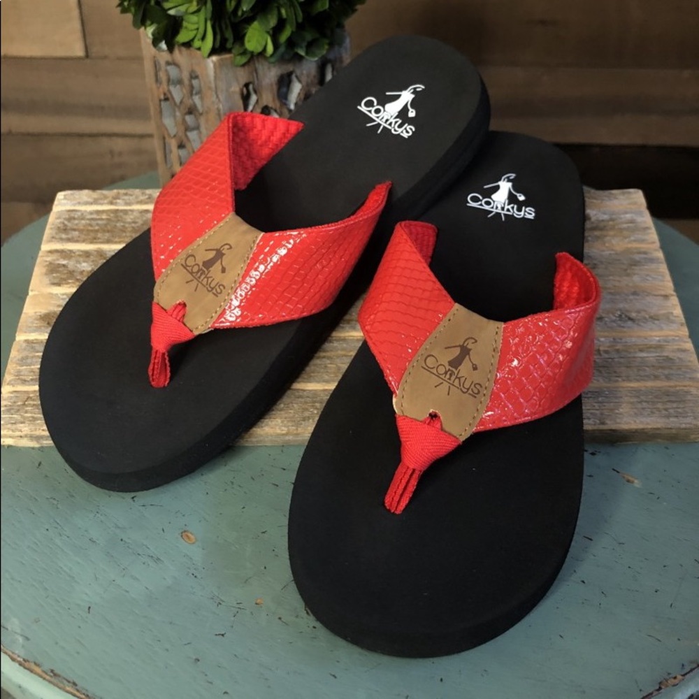 Corkys Royal Flip Flop - Red